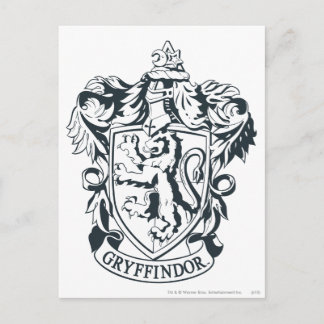 Carte Postale Harry Potter | Gryffindor Stencil Esquisse