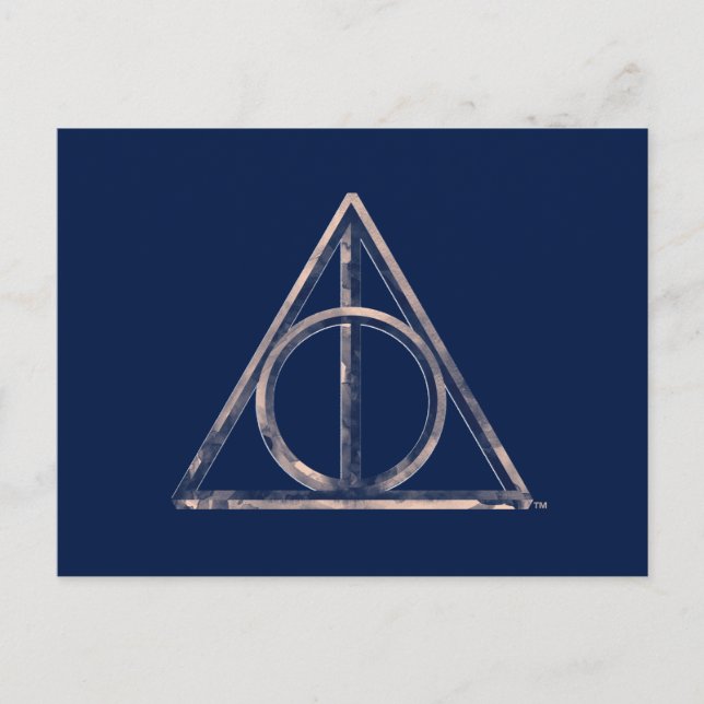 Carte Postale Harry Potter | Hallows Mortels Aquarelle (Devant)