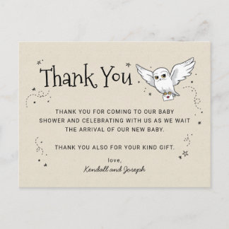 Carte Postale Harry Potter | Hedwig - Merci