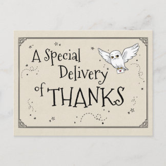 Carte Postale Harry Potter | Hedwig - Merci