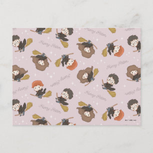 Carte Postale HARRY POTTER™, Hermione & Ron Flying Motif