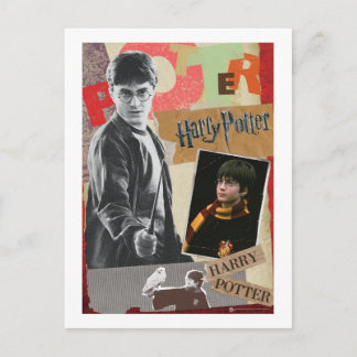 Carte Postale Harry Potter Hier et Aujourd'hui