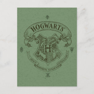 Carte Postale Harry Potter   Hogwarts Banner Crest
