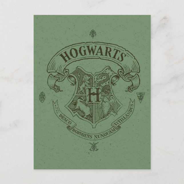 Carte Postale Harry Potter | Hogwarts Banner Crest (Devant)