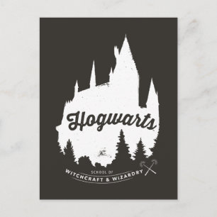 Carte Postale Harry Potter   HOGWARTS™ Castle Typographie