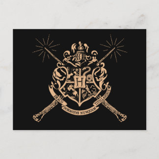 Carte Postale Harry Potter | Hogwarts Crossed Wands Crest