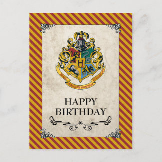 Carte Postale Harry Potter | Hogwarts Joyeux anniversaire