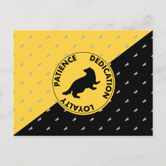 Carte Postale Harry Potter | HUFFLEPUFF™ Caractéristiques graphi