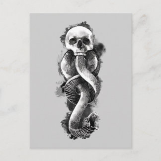 Carte Postale Harry Potter | Marque des Ténèbres Aquarelle