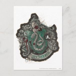 Carte Postale Harry Potter Slytherin Crest - Vintage