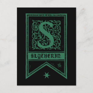 Carte Postale Harry Potter   Slytherin Monogram Banner