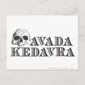 Carte Postale Harry Potter Sortilège | Avada Kedavra