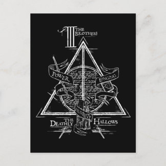 Carte Postale Harry Potter Spell | DEATHLY HALLOWS Graphic