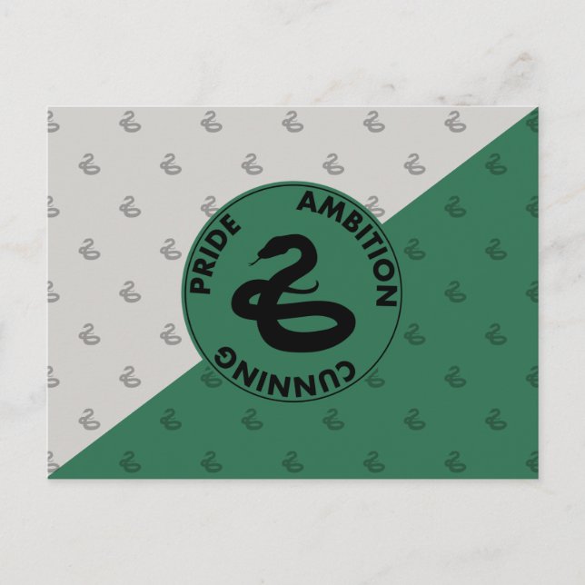 Carte Postale Harry Potter | Traits de la maison SLYTHERIN™ Grap (Devant)