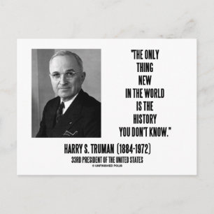 Carte Postale Harry Truman seulement quelque chose Nouvelle hist