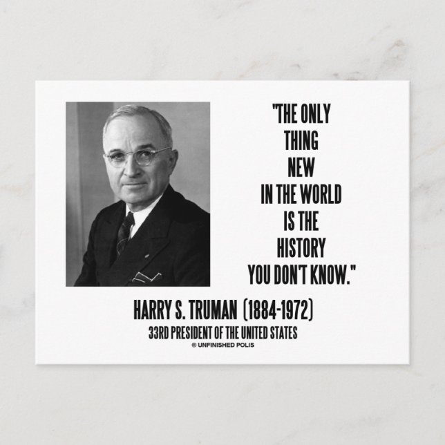 Carte Postale Harry Truman seulement quelque chose Nouvelle hist (Devant)