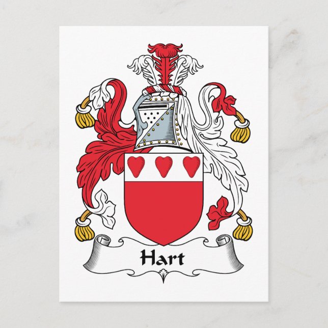 Carte Postale Hart Family Crest (Devant)