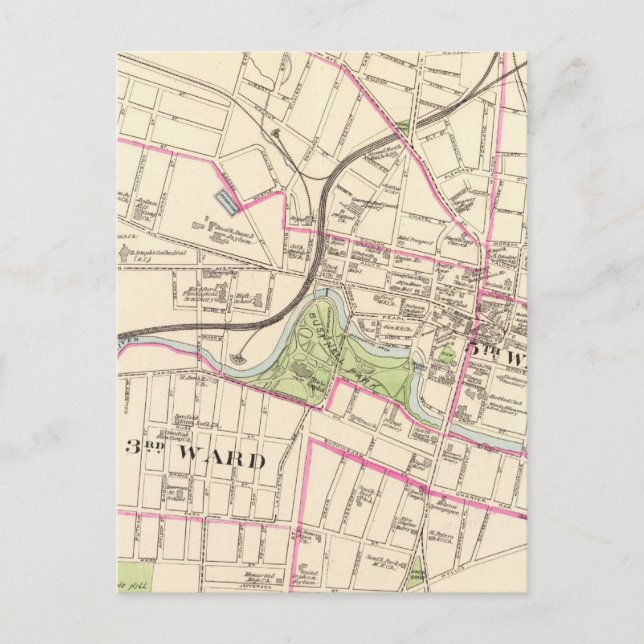 Carte Postale Hartford, Centre (Devant)