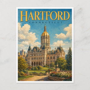 Carte Postale Hartford Connecticut State Capitol GeoSaga