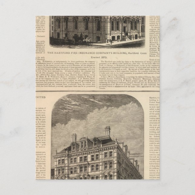 Carte Postale Hartford Fire Insurance Company (Devant)