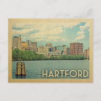 Hartford Postcard Connecticut Vintage voyage
