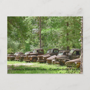 Carte Postale Harvey's Historic Truck Display - Crawfordville FL