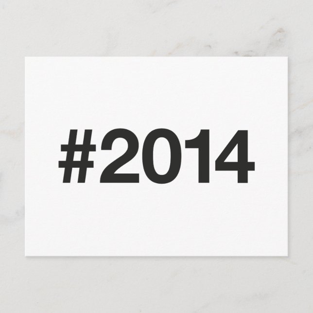 Carte Postale Hashtag 11 Anniversaire 2014 (Devant)