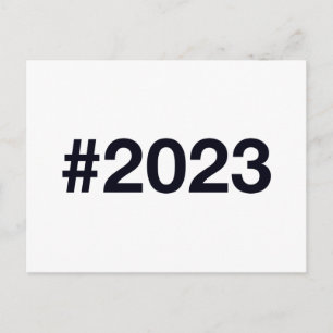 Carte Postale Hashtag 2023