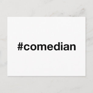 Carte Postale Hashtag COMEDIAN