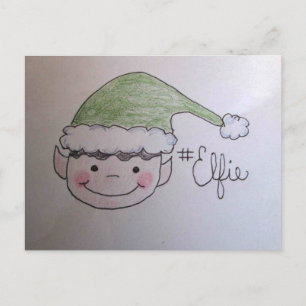 Carte Postale Hashtag Cutest Elfie