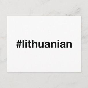 Carte Postale Hashtag LITHUANIAN