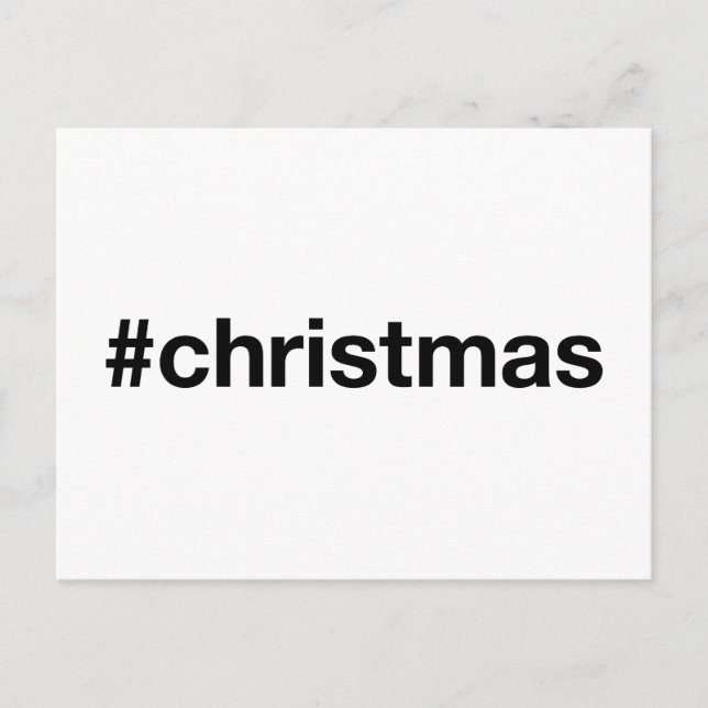 Carte Postale Hashtag NOËL (Devant)