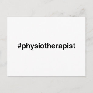 Carte Postale Hashtag PHYSIOTHERAPIST