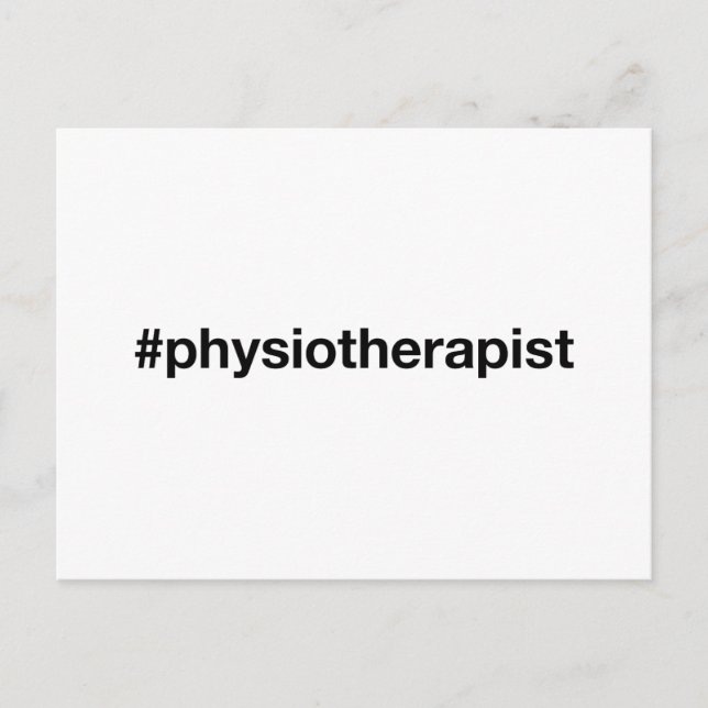 Carte Postale Hashtag PHYSIOTHERAPIST (Devant)