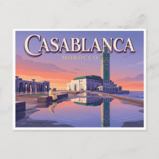 Carte Postale Hassan II Mosque Coastal Skyline Casablanca