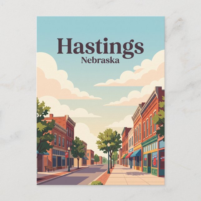 Carte Postale Hastings, Nebraska (Devant)