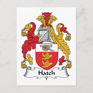 Carte Postale Hatch Family Crest