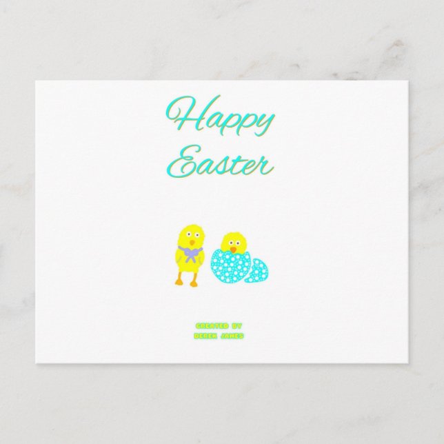 Carte postale Hatchlings de Pâques (Devant)