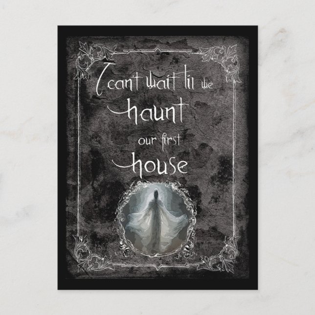 Carte Postale Haunt Notre Première Maison (Devant)