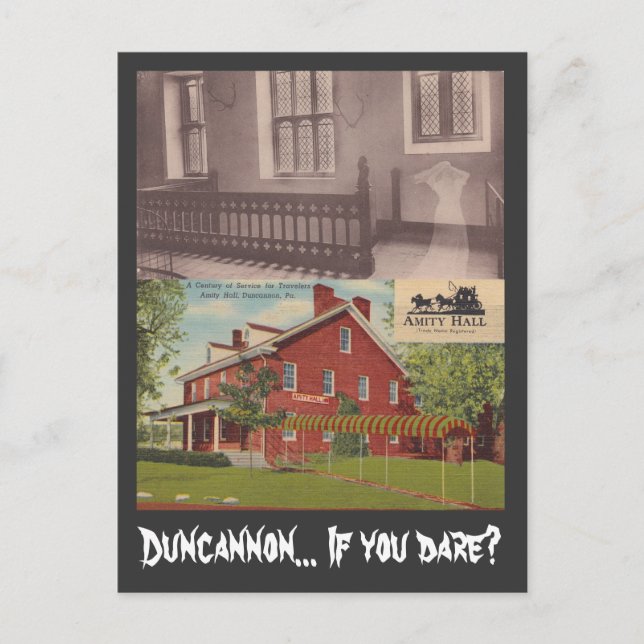 Carte postale Haunted Amity Hall Duncannon PA & Gh (Devant)