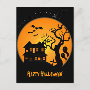 Carte postale Haunted House Halloween