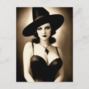 Carte postale Haunween Witch