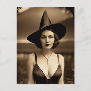 Carte postale Haunween Witch