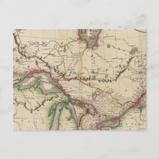 Carte Postale Haut et Bas-Canada (Devant)