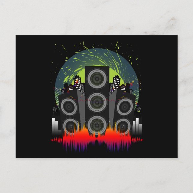 Carte Postale Haut-parleur (Devant)