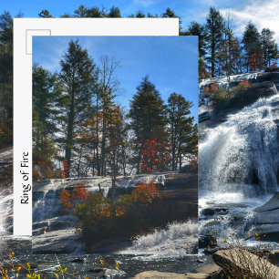 Carte Postale Haute Cascade de la Chute d'Eau Automnale Photogra