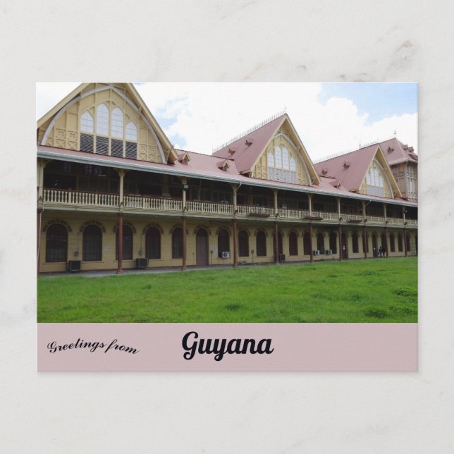 Carte Postale Haute Cour Georgetown Guyana (Devant)