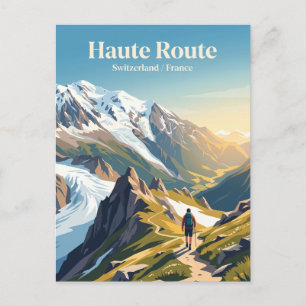 Carte Postale Haute Route Suisse / France