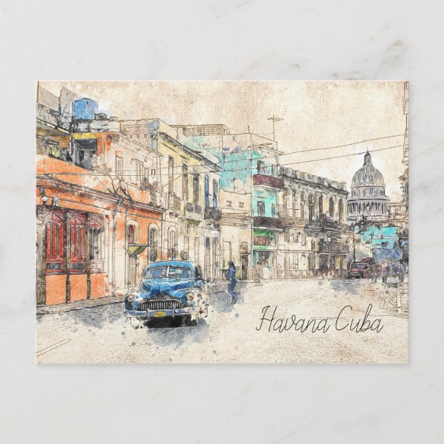 carte postale havana cuba (Devant)