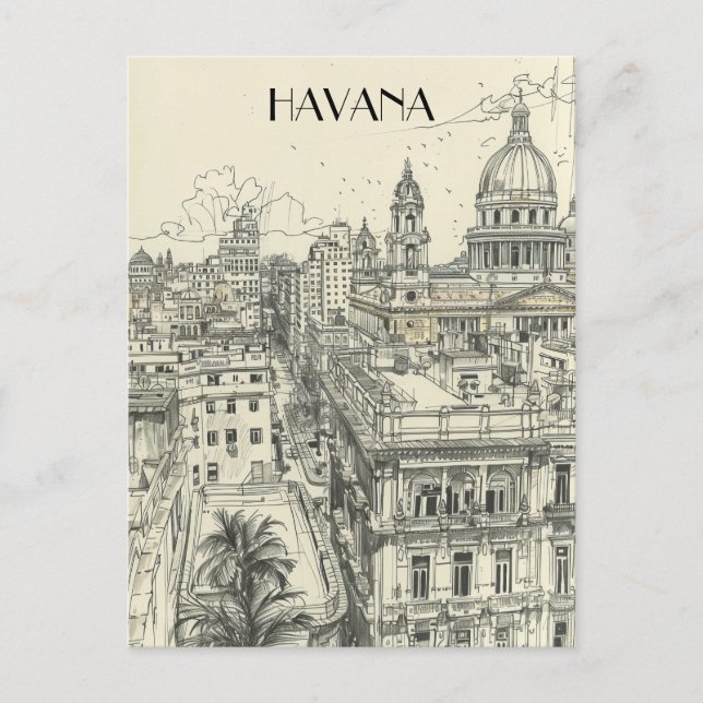 Carte Postale Havana Cuba Travel (Devant)